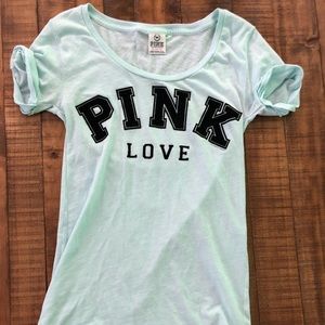 Pink VS Light blue T-shirt